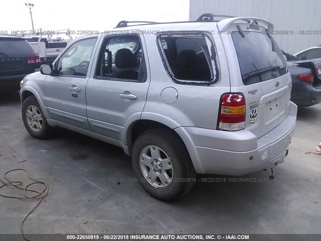 1FMYU94176KC63271 - 2006 FORD ESCAPE LIMITED SILVER photo 3