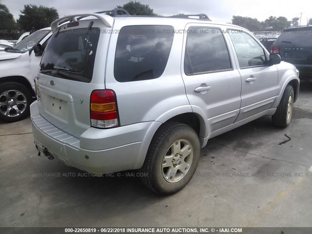 1FMYU94176KC63271 - 2006 FORD ESCAPE LIMITED SILVER photo 4