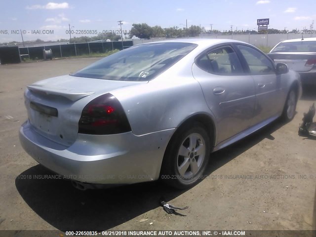 2G2WS522341156340 - 2004 PONTIAC GRAND PRIX GT2 SILVER photo 4