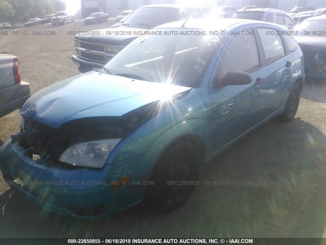 1FAFP37N47W344825 - 2007 FORD FOCUS ZX5/S/SE/SES Light Blue photo 2