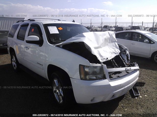 1GNFK23039R230837 - 2009 CHEVROLET TAHOE K1500 LT WHITE photo 1