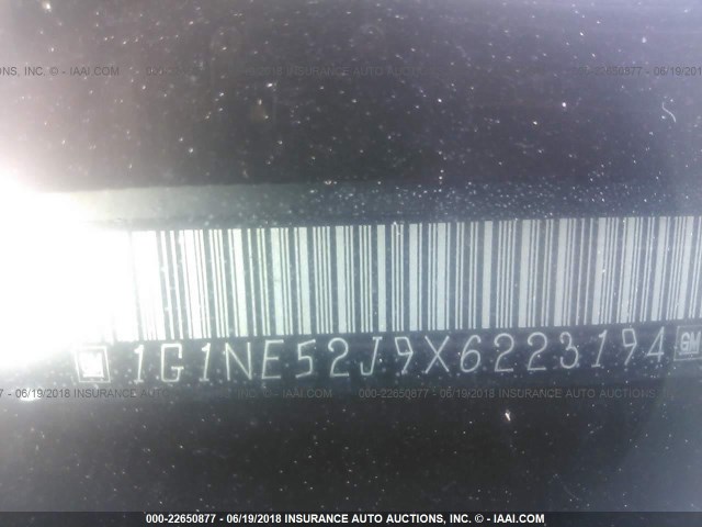 1G1NE52J9X6223194 - 1999 CHEVROLET MALIBU LS SILVER photo 9