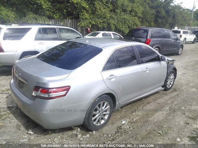 4T1BK3EKXAU114222 - 2010 TOYOTA CAMRY SE/LE/XLE GRAY photo 4