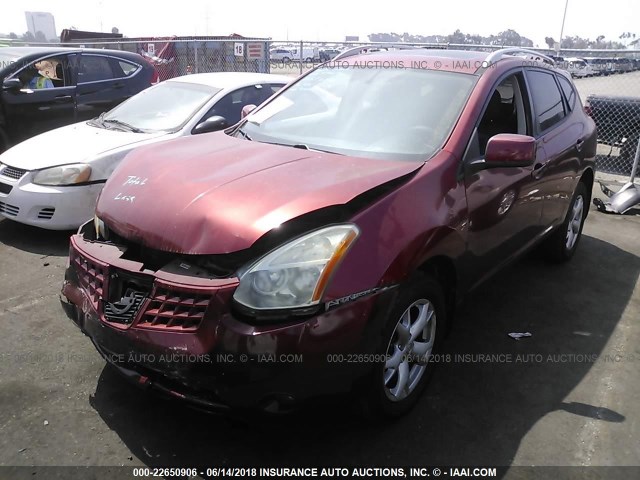 JN8AS58T08W013225 - 2008 NISSAN ROGUE S/SL RED photo 2