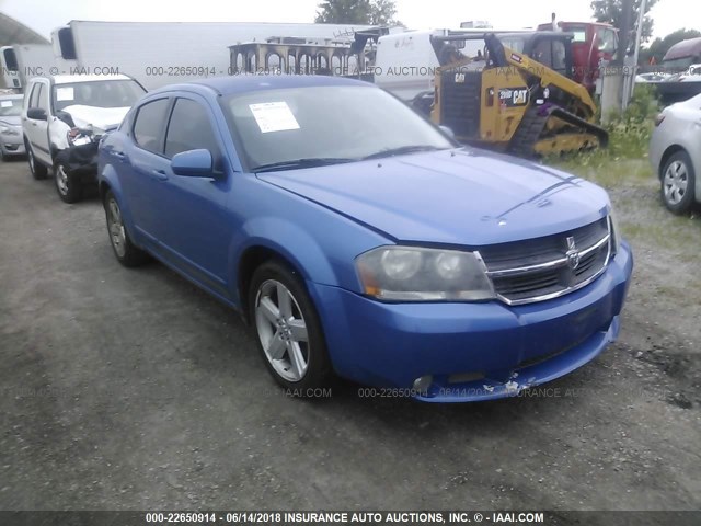 1B3LC76M18N603949 - 2008 DODGE AVENGER R/T BLUE photo 1