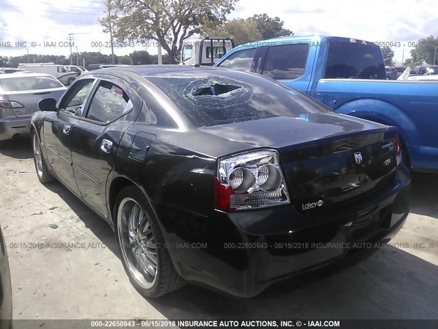 2B3KA33V89H545954 - 2009 DODGE CHARGER SXT BLACK photo 3