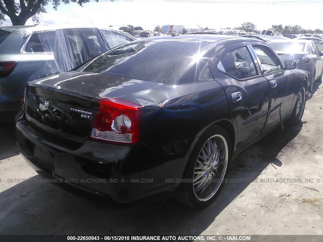 2B3KA33V89H545954 - 2009 DODGE CHARGER SXT BLACK photo 4