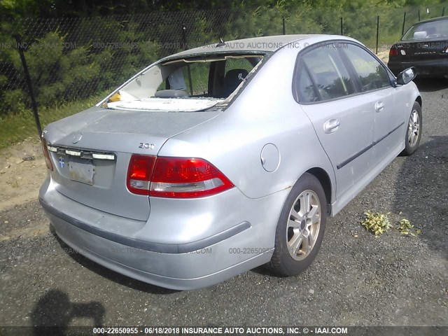 YS3FD45Y161021486 - 2006 SAAB 9-3 SILVER photo 4