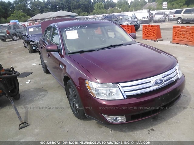 1FAHP24W48G116402 - 2008 FORD TAURUS SEL BURGUNDY photo 1