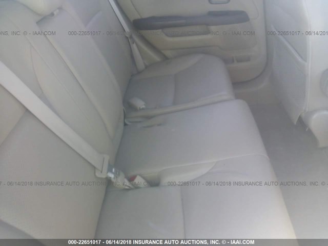 JHLRD78945C014452 - 2005 HONDA CR-V SE/EX WHITE photo 8