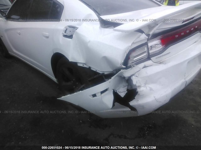 2C3CDXCT0EH180586 - 2014 DODGE CHARGER R/T WHITE photo 6