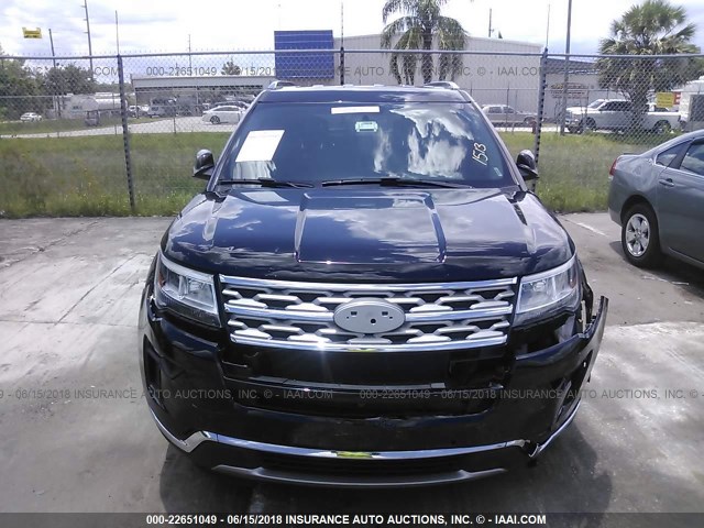 1FM5K7F82JGA21474 - 2018 FORD EXPLORER LIMITED 黑色 照片 6