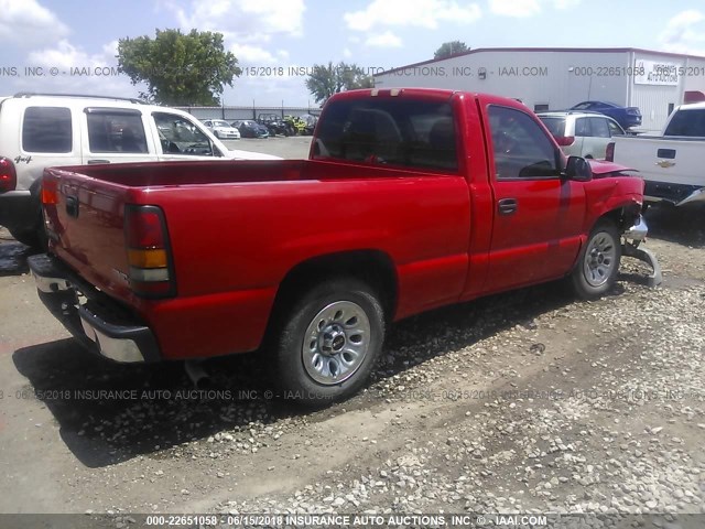 1GTEC14X25Z220916 - 2005 GMC NEW SIERRA C1500 RED photo 4