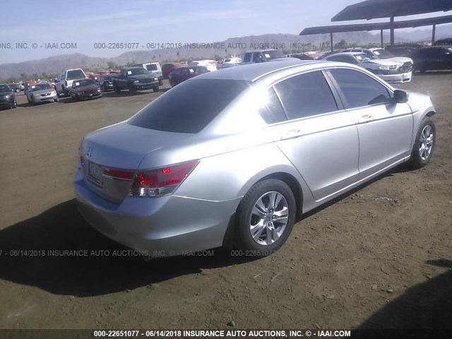 1HGCP2F44CA123864 - 2012 HONDA ACCORD LXP SILVER photo 4