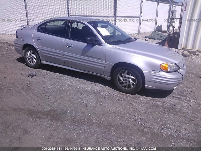 1G2NF52E21C125967 - 2001 PONTIAC GRAND AM SE1 SILVER photo 1