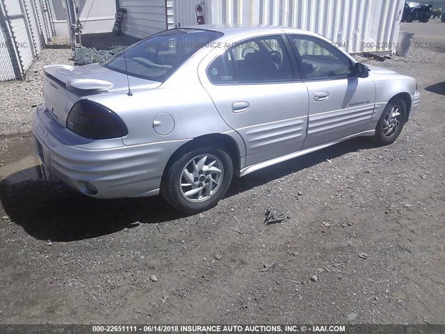 1G2NF52E21C125967 - 2001 PONTIAC GRAND AM SE1 SILVER photo 4