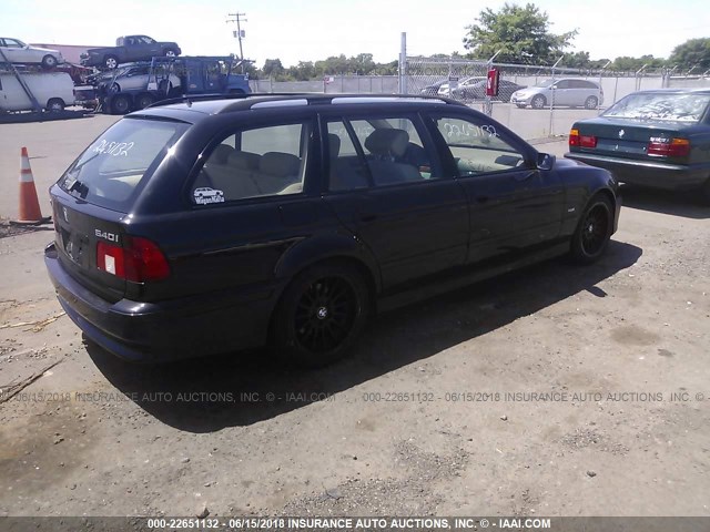 WBADR63412GN91990 - 2002 BMW 540 IT AUTOMATIC შავი ფოტო 4