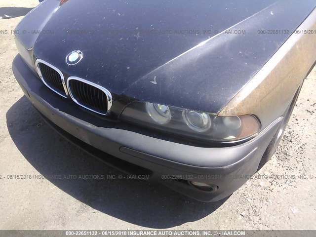 WBADR63412GN91990 - 2002 BMW 540 IT AUTOMATIC შავი ფოტო 6