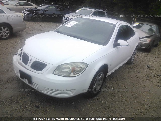 1G2AS18H297173459 - 2009 PONTIAC G5 WHITE photo 2