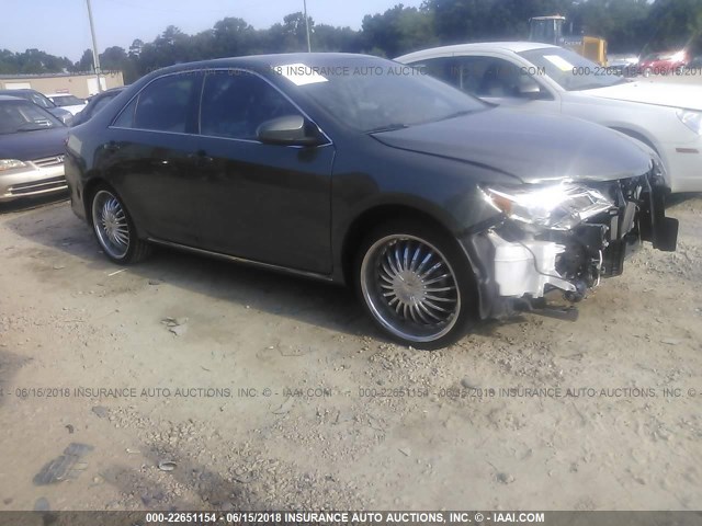 4T4BF1FK5CR206399 - 2012 TOYOTA CAMRY SE/LE/XLE GRAY photo 1