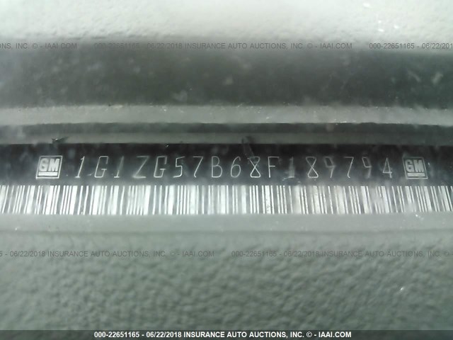 1G1ZG57B68F189794 - 2008 CHEVROLET MALIBU LS Ağ foto 9