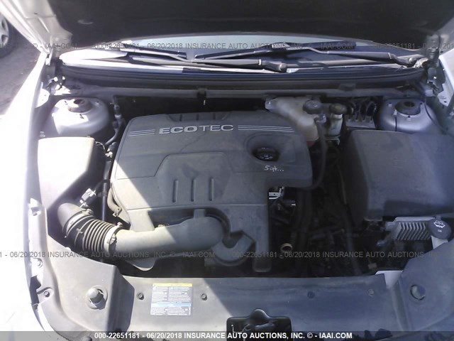 1G1ZC5EB3AF157602 - 2010 CHEVROLET MALIBU 1LT 银色 照片 10
