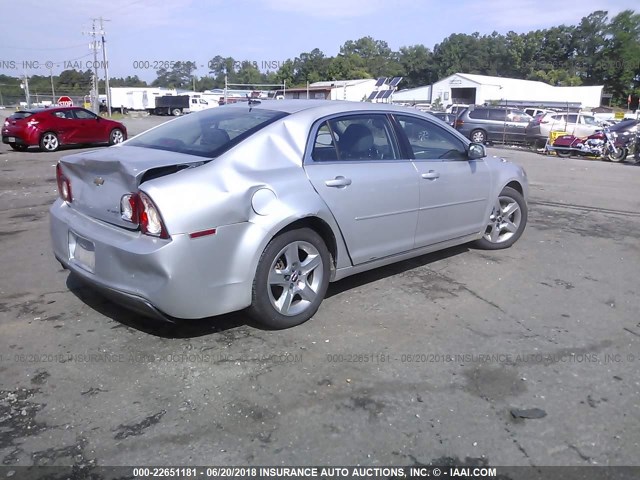 1G1ZC5EB3AF157602 - 2010 CHEVROLET MALIBU 1LT 银色 照片 4