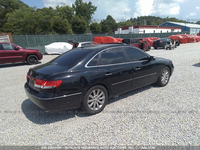 KMHFC46F99A371472 - 2009 HYUNDAI AZERA SE/LIMITED BLACK photo 4