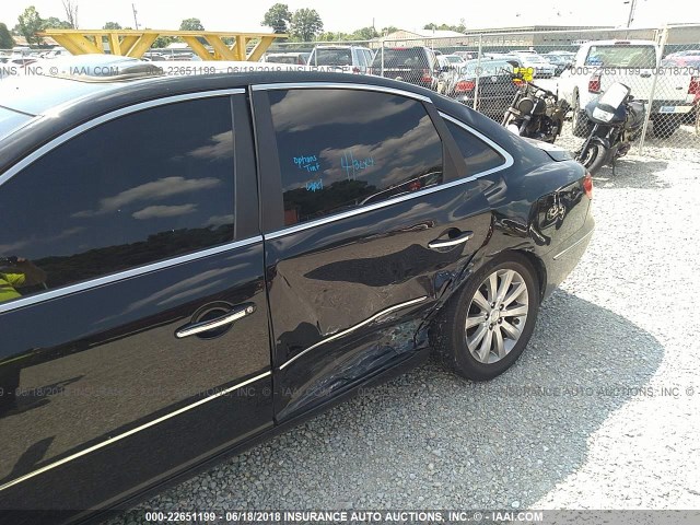 KMHFC46F99A371472 - 2009 HYUNDAI AZERA SE/LIMITED BLACK photo 6