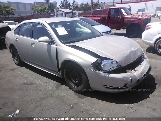 2G1WA5EN3A1109396 - 2010 CHEVROLET IMPALA LS GOLD photo 1