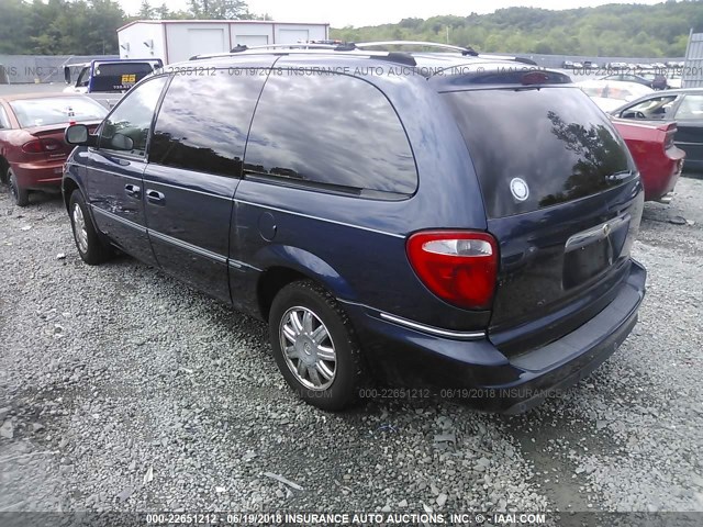 2C8GP64LX5R447514 - 2005 CHRYSLER TOWN & COUNTRY LIMITED BLUE photo 3