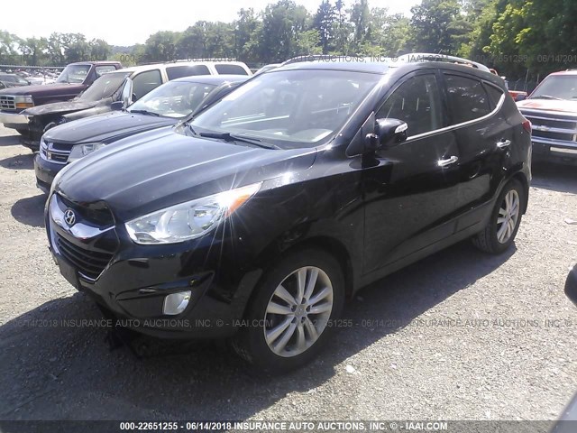 KM8JU3AC9CU338251 - 2012 HYUNDAI TUCSON GLS/LIMITED BLACK photo 2