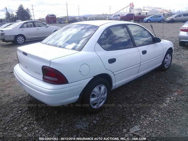 1B3ES47C8WD700570 - 1998 DODGE NEON HIGHLINE/SPORT/LE WHITE photo 4