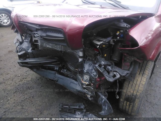 KM8JM12B88U876022 - 2008 HYUNDAI TUCSON GLS MAROON photo 6