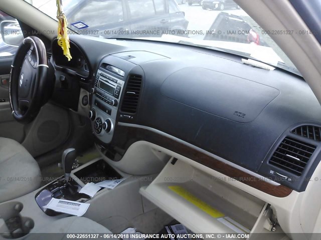 5NMSG13DX7H006780 - 2007 HYUNDAI SANTA FE GLS BLUE photo 5