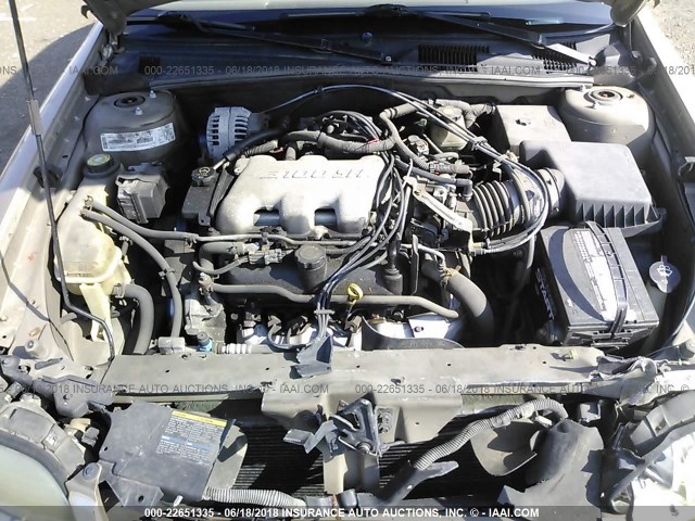 1G1NE52J32M619836 - 2002 CHEVROLET MALIBU LS 棕色 照片 10