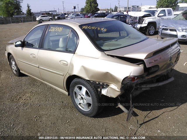 1G1NE52J32M619836 - 2002 CHEVROLET MALIBU LS 棕色 照片 3