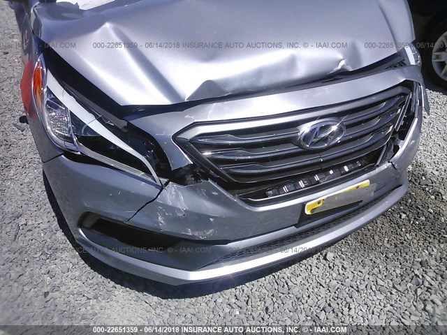 5NPE34AF8FH096611 - 2015 HYUNDAI SONATA SPORT/LIMITED SILVER photo 6