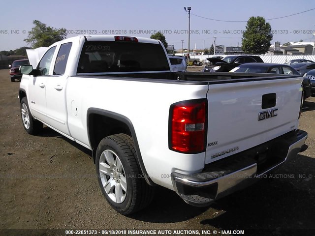 1GTV2UEC8FZ358428 - 2015 GMC SIERRA K1500 SLE WHITE photo 3