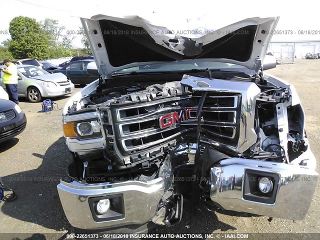 1GTV2UEC8FZ358428 - 2015 GMC SIERRA K1500 SLE WHITE photo 6