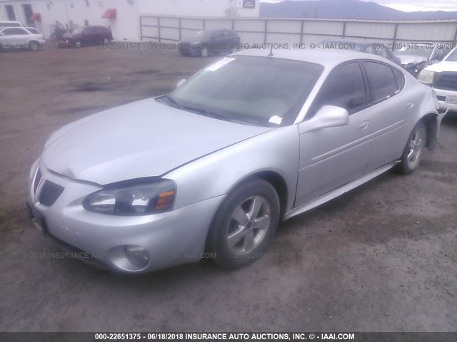 2G2WP522551251629 - 2005 PONTIAC GRAND PRIX SILVER photo 2