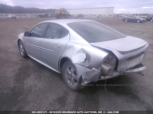 2G2WP522551251629 - 2005 PONTIAC GRAND PRIX SILVER photo 3