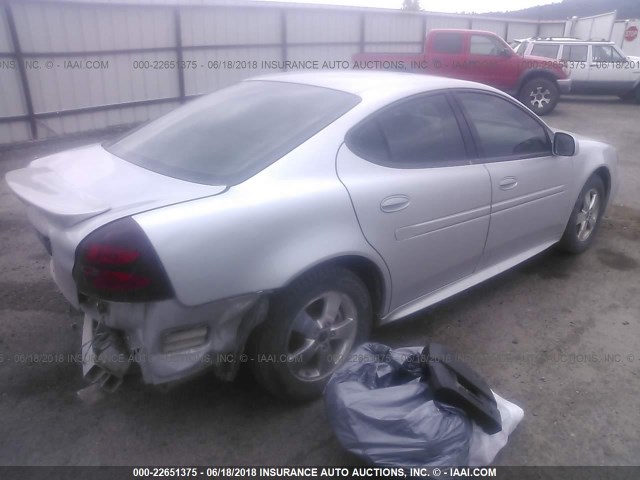 2G2WP522551251629 - 2005 PONTIAC GRAND PRIX SILVER photo 4