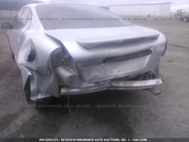 2G2WP522551251629 - 2005 PONTIAC GRAND PRIX SILVER photo 6