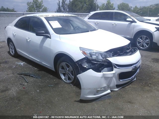 1G11B5SL2FF100845 - 2015 CHEVROLET MALIBU LS WHITE photo 1