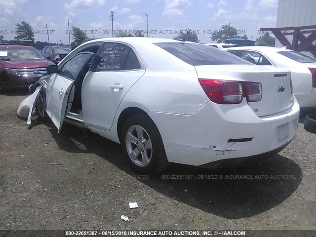 1G11B5SL2FF100845 - 2015 CHEVROLET MALIBU LS WHITE photo 3