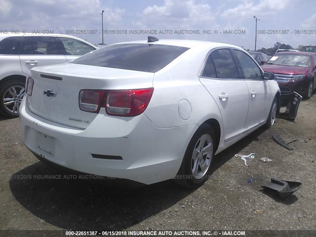 1G11B5SL2FF100845 - 2015 CHEVROLET MALIBU LS WHITE photo 4