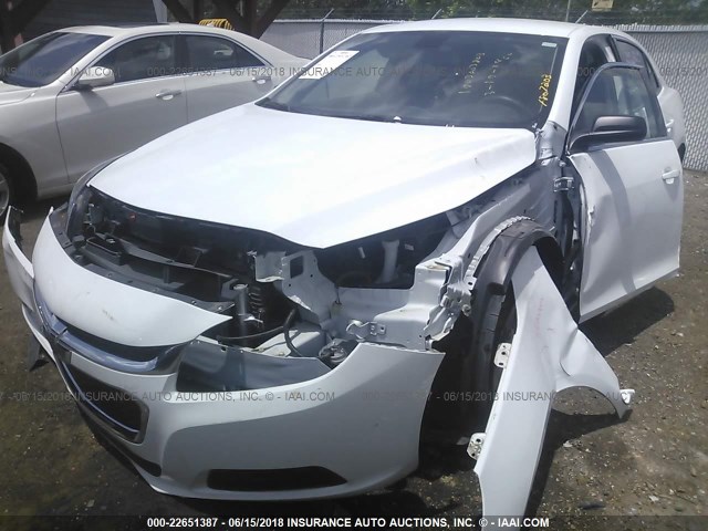 1G11B5SL2FF100845 - 2015 CHEVROLET MALIBU LS WHITE photo 6