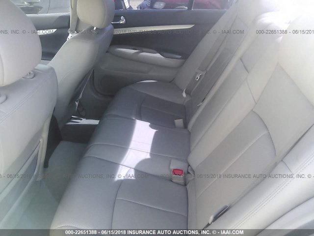 JNKBV61E48M219652 - 2008 INFINITI G35 SILVER photo 8