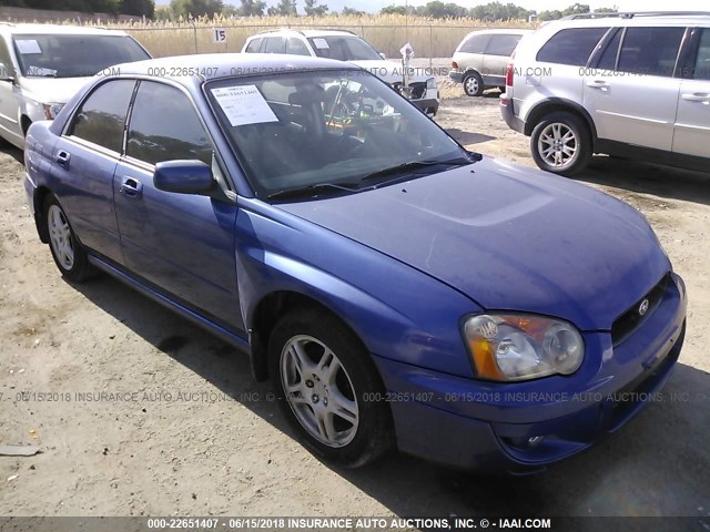 JF1GD67564H511586 - 2004 SUBARU IMPREZA RS BLUE photo 1